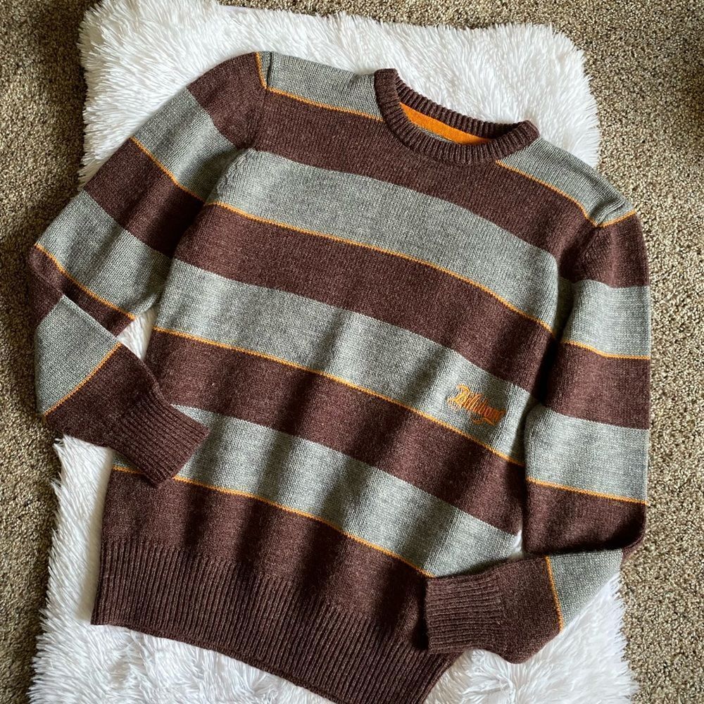 Billabong Wool Blend Crew Neck Striped Sweater Size Small‎